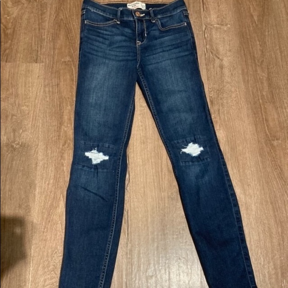 Abercrombie kids super skinny jeans girls size slim 11/12